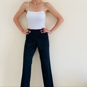 Guess Marciano black straight leg cotton trousers